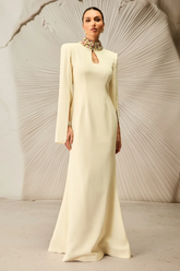 Laksha Cape Sleeve Cutout Maxi Dress | Dress In Beauty